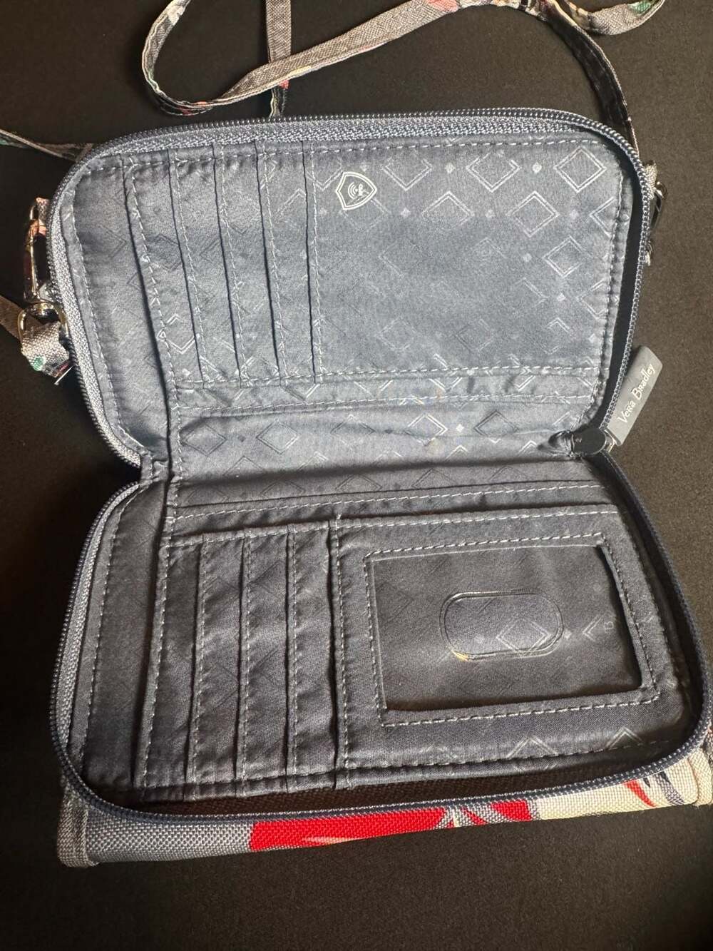Vera Bradley Coastal Paradise Lighten Up RFID All-In-One Crossbody Wallet - Picture 4 of 8